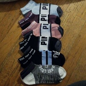 Womens VS Ultimate Pink socks, 6 pairs